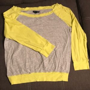 American eagle small 3/4 sleeve neon top